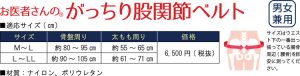 股関節ベルト価格表