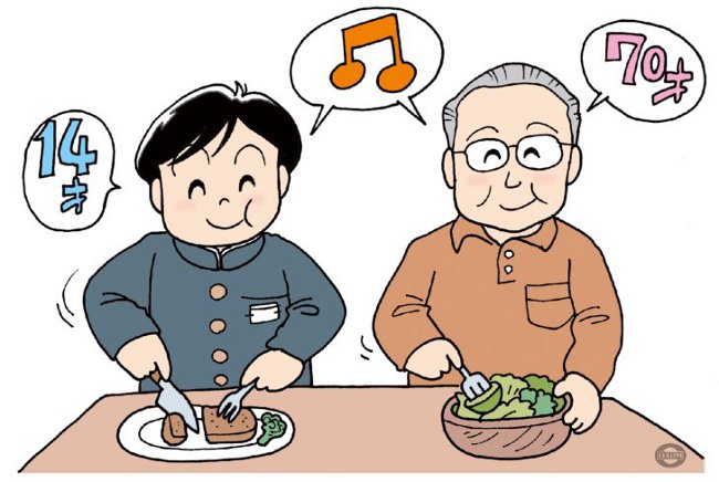 肉と野菜のバランス